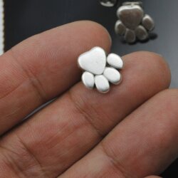 5 Pairs Dog Cat Paw Print Stud Earrings