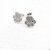 5 Pairs Dog Cat Paw Print Stud Earrings
