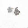 5 Pairs Dog Cat Paw Print Stud Earrings