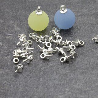 30 Silver Aufhnger fr Perlen, Perlen sen