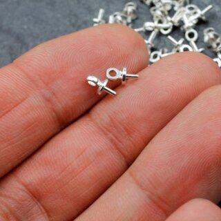 30 Silver Aufhnger fr Perlen, Perlen sen