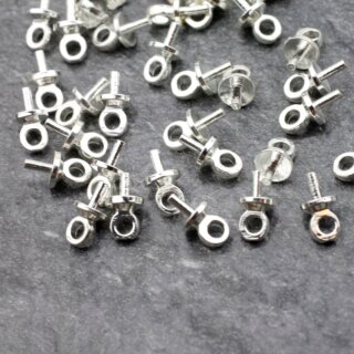 30 Silver Aufhnger fr Perlen, Perlen sen