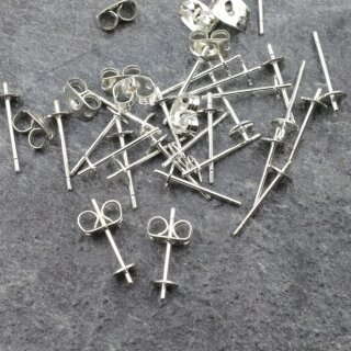 10 Paar Ohrstecker Rohling fr Perlen