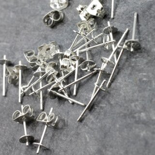 10 Paar Ohrstecker Rohling fr Perlen