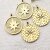 5 pcs. Pole Star, North Star Pendant, Medallion Pendant, gold