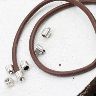 10 Schmuckzubehr Endkappen 11*8 mm ( 6 mm)