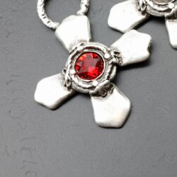 Cross Pendant setting for 8 mm Chatons Crystals