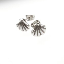 5 Pairs Shell Earrings, Seashell Stud Earrings, antique...