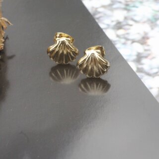 Goldene Muschel-Ohrringe Im Boho-Stil – Strandstyle Für Jeden Tag | Ohrstecker Mit Meeres-Charme