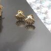 Shell Earrings, Seashell Stud Earrings, gold