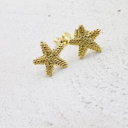 Starfish Stud Earrings, gold