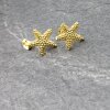 Starfish Stud Earrings, gold