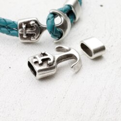 1 Set Anchor Clasp for leather or Cord Bracelet