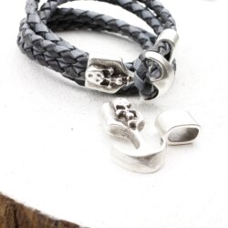 1 Set Skull Anchor Clasp Brass  for leather or Cord Bracelet