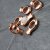 10 Fish Beads, Jewelry Making Findings Rosegold