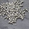 50 Rhodium Plated Mini Drop Charms