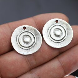 5 runde Charm Anhnger  20 mm Ethno Style