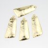 5 asymmetric squares Gold Charms Pendant