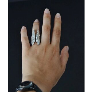 Ring Engelsflgel altsilber