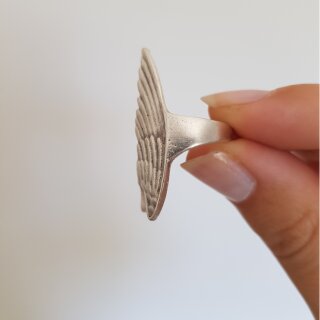 Ring Engelsflgel altsilber