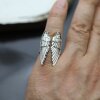 Antique Silver Angel Wings Ring