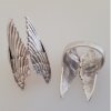 Antique Silver Angel Wings Ring