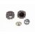Ohrstecker Fassung altkupfer mit farbigen Perlenrand für 8 mm Chatons, Rivoli Swarovski Stein