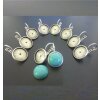 Ohrring Fassung für 12 mm Cabochons