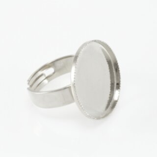 16 mm Ring setting for 20 mm Chessboard Round Flatback Chatons Swarovski Crystals