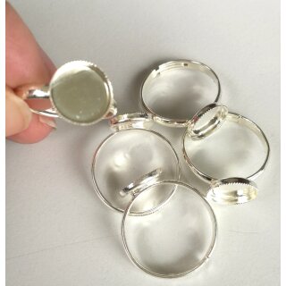 Ring setting for 10 mm  round Flatback Cabochon