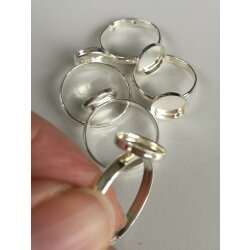 Ring setting for 10 mm  round Flatback Cabochon