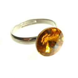 16 mm Ring setting for 10 mm Rivoli Swarovski Crystals