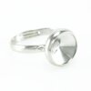 16 mm Ring setting for 10 mm Rivoli Swarovski Crystals