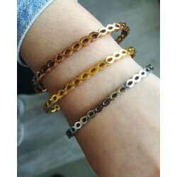 Hochwertiges Metallarmband mit Klickverschluss