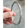 Beautiful metall bracelet with clicking closure