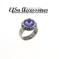 Ring setting for 10 mm Rivoli Crystals