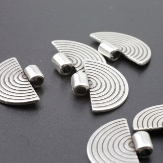 10 Stammesanhnger, Ethno Charm 17*24 mm Altsilber