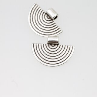 10 Stammesanhnger, Ethno Charm 17*24 mm Altsilber