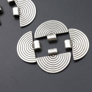 10 Stammesanhnger, Ethno Charm 17*24 mm Altsilber