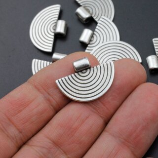 10 Stammesanhnger, Ethno Charm 17*24 mm Altsilber