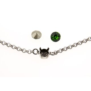 Ketten Fassung fr 8 mm Chatons oder Rivoli Swarovski Stein
