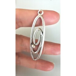 5 Statement Charms spiral Pendant