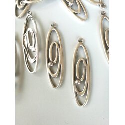 5 Charms Spirale, Oval 5,5x1,6 cm