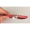 Cute braided leather bracelet cat with magnetic closure