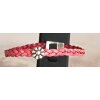 Cute braided leather bracelet Flower with magnetic closure