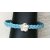 Cute braided leather bracelet Flower with magnetic closure