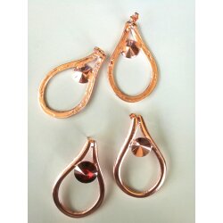 Exclusive stud Earring setting rosegold for 10 mm Rivoli...