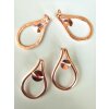 Exklusive Ohrstecker Fassung rosegold für 10 mm Rivoli Kristalle