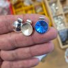 Anhänger Fassung mit Röhrchen für 14 mm Rivoli Swarovski Stein