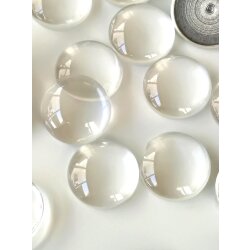 12 mm Flachboden Cabochons aus Glas